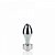 Plug Anal em Metal 9,5 x 3,7 cm Formato Cônico com Pedra Colorida na Base - YouVibe - Imagem 2