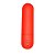Mini Cápsula Vibratória Aveludada Recarregável 10 Modos de Vibração Vermelho - Intt Luxury - Imagem 2