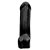 Pênis Realístico com Vibro e Glande Definida Saliente Grande Negro - 25,5 x 7,0 cm - Imagem 3