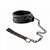 Coleira Afivelável com Guia BDSM 76 Cm Preto - COLLAR WITH LEASH - Imagem 2