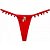 Calcinha Fio Dental Pompons Frente Biju Atrás Regulagem Singela - Lingerie Sensualle - Imagem 2