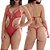 Body com Pingente Belo Vermelho - Lingerie Sensualle - Imagem 1