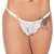 Calcinha Fio Dental Jade Renda Floral  Alças Ajustáveis Tamanho Único - Lingerie Pimenta sexy - Imagem 5