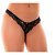 Calcinha Tanga Asa Delta Feita Renda Floral Tamanho Único - Lingerie Pimenta Sexy - Imagem 1