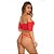 Conjunto Gabriela Tam. Único Vermelho - Lingerie Pimenta Sexy - Imagem 2