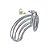Cinto De Castidade Masculino Gaiola Com Ponta Vazada 4,5 Cm- Youvibe - Imagem 1