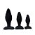 Kit Plug Anal de Silicone - 3 Tamanhos Variados - Imagem 1