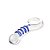 Plug Anal de Vidro com Espiral Azul e Alça 16 cm - Imagem 3