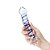 Plug Anal de Vidro com Ponta Saliente e Espiral Azul 17,5 Cm - Imagem 2
