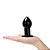 Plug Anal de Vidro Preto com Formato Cônico 9,5 Cm - Imagem 4