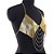Top Metalizado Dourado com Correntes Decorativas - Imagem 2