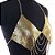 Top Metalizado Dourado com Correntes Decorativas - Imagem 3