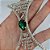 Body Chain com Strass e Pedra Verde – Joia de Corpo Luxo para um Look Irresistível - Imagem 6