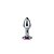 Plug Anal Metal Pequeno Com Joia Rosa: Formato Gatinha - ∅ 2,5 Cm - Imagem 5
