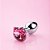 Plug Anal Metal Pequeno Com Joia Rosa: Formato Gatinha - ∅ 2,5 Cm - Imagem 1