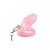 Cinto De Castidade Rosa Claro – Design Anatômico Curto – Kit com 5 Anéis - Imagem 3