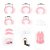 Cinto De Castidade Rosa Claro – Design Anatômico Curto – Kit com 5 Anéis - Imagem 7