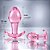 Plug Anal Em Vidro Rosa Com Alça De Segurança – Ice-Lolly Pink Kinky Plug Small – Chisa - Imagem 6