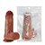 Pênis Realístico 21cm – Dupla Densidade Com Ventosa Em Silicone – Toque Extremamente Natural - Imagem 6