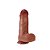 Pênis Realístico 21cm – Dupla Densidade Com Ventosa Em Silicone – Toque Extremamente Natural - Imagem 2