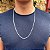 Corrente Grumet 70cm fina 3mm - Imagem 2