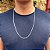Corrente Grumet 70cm fina 2mm - Imagem 2