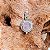 Pingente pequeno Bali pedra natural quartzo rosa transparente - Imagem 1