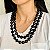 Colar Bubble Triplo Preto - Imagem 2