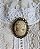 Broche Camafeu P Marrom - Imagem 1
