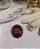 Broche Camafeu P Flor Vermelha - Imagem 3