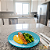 Salmão com ervas + Mousseline de mandioquinha + Arroz integral com espinafre + Brócolis (460g) - Imagem 1