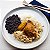 Sobrecoxa + Arroz branco + Feijão preto + Farofa crocante (410g) - Imagem 1