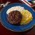 Hambúrguer com Cebolas Caramelizadas + Arroz Branco + Purê de Batata Inglesa (420g) - Imagem 1