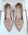 Mocassim bico fino Croco Nude - Imagem 3