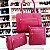 Kit 3 Bolsas Femininas Vermelho Queimado - Imagem 1