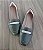 Mocassim bico quadrado Verde de Strass - Imagem 4