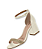 Sandalia Beira Rio off White Salto Grosso - Imagem 2