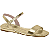 Sandália Rasteira Moleca Feminina Dourada - Imagem 3