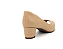 Sandalia Beira Rio Nude Salto Grosso Peep Toe - Imagem 3