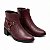 Bota Beira Rio Cano Baixo Napa Burgundy - Imagem 3