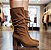 Bota Beira Rio Cano longo Napa Stoch Chocolate - Imagem 1