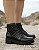 Bota Coturno Dakota Feminina Cano Baixo Cadarço Preto - Imagem 1