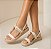 Sandália Flatform Dakota Feminina Tiras Trançadas DB257 - Imagem 3