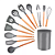 Kit Conjunto De Utensílios Silicone Com 12 Peças Cabo Madeira - Imagem 3