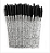 Kit 50 Escovinhas Com Glitter Descartáveis P/ Extensão de Cílios e Sobrancelhas - Imagem 2