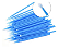 Microbrush Cotonete Fio A Fio Cílios 100 und Azul - Imagem 2
