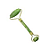 ROLLER MASSAGEADOR FACIAL PEDRA ROLO JADE - Imagem 1