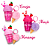 Lip Gloss Sorvetinho Chaveiro Pompom - Labranche - Imagem 2
