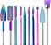 Kit 10 Brocas Tungstenio Diamantada lixamento modelagem e acabamento - Imagem 1