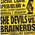 SHE DEVILS VS. BRAINERDS - CD - Imagem 1
